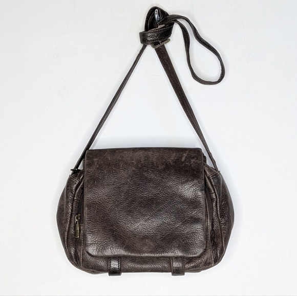 Vintage Wilsons Leather Dark Brown Long Strap Purse - Picture 1 of 10